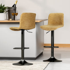 Luxe Leather Barstools (Set of 2)