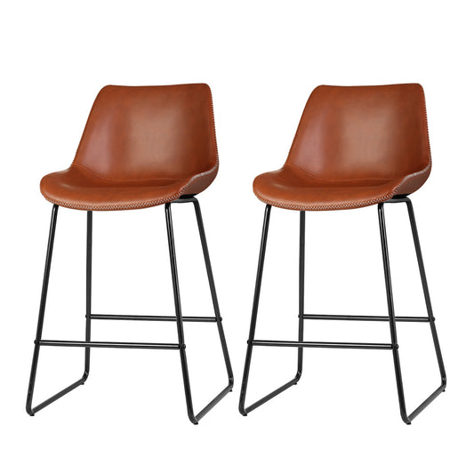 Rustic Brown Barstools (Set of 2)