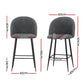 Sherpa Charcoal Barstool Chairs (Set of 2)