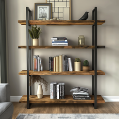 Overhang Rustic Bookshelf