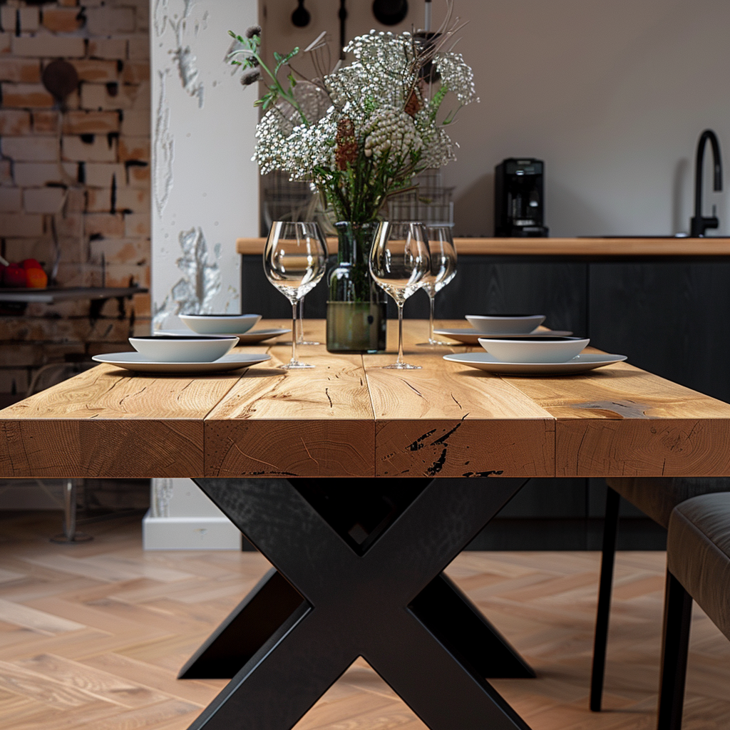 Chunky Rustic Dining Table