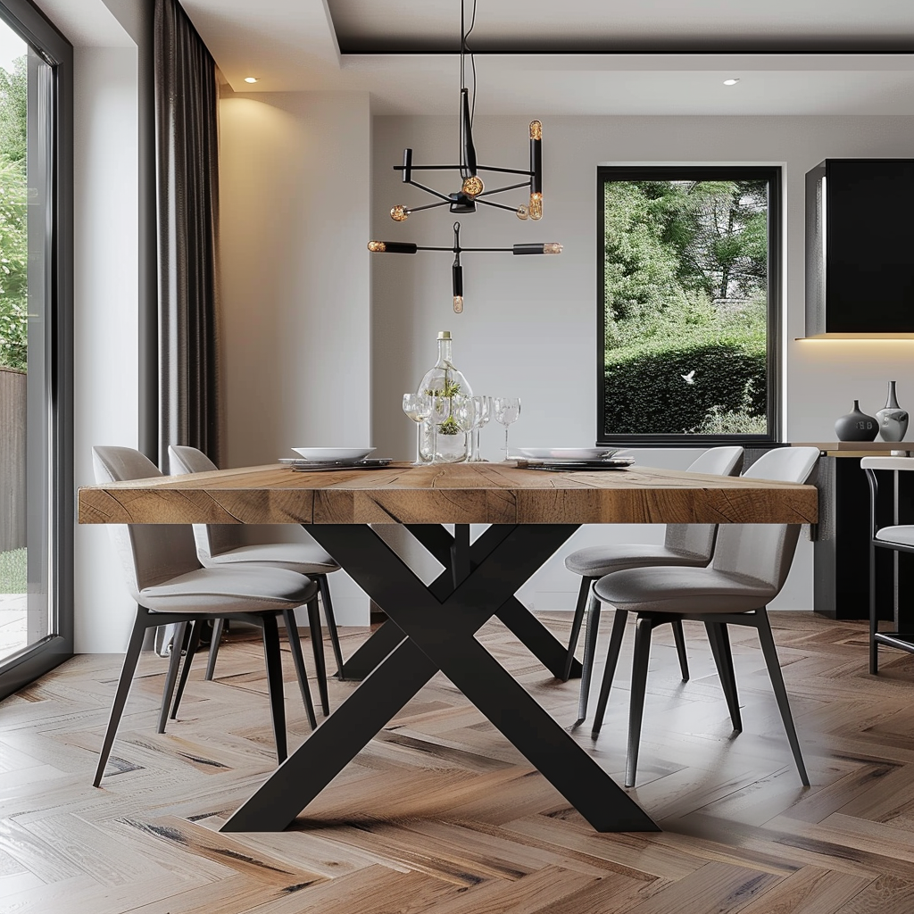 Chunky Rustic Dining Table