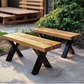 Chunky Rustic Outdoor Garden Bench