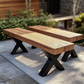 Chunky Rustic Outdoor Garden Bench