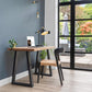 Solid Oak Office Desk (Steel Legs)