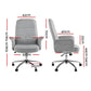 Upholstered Grey Office Task Chair