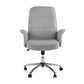 Upholstered Grey Office Task Chair