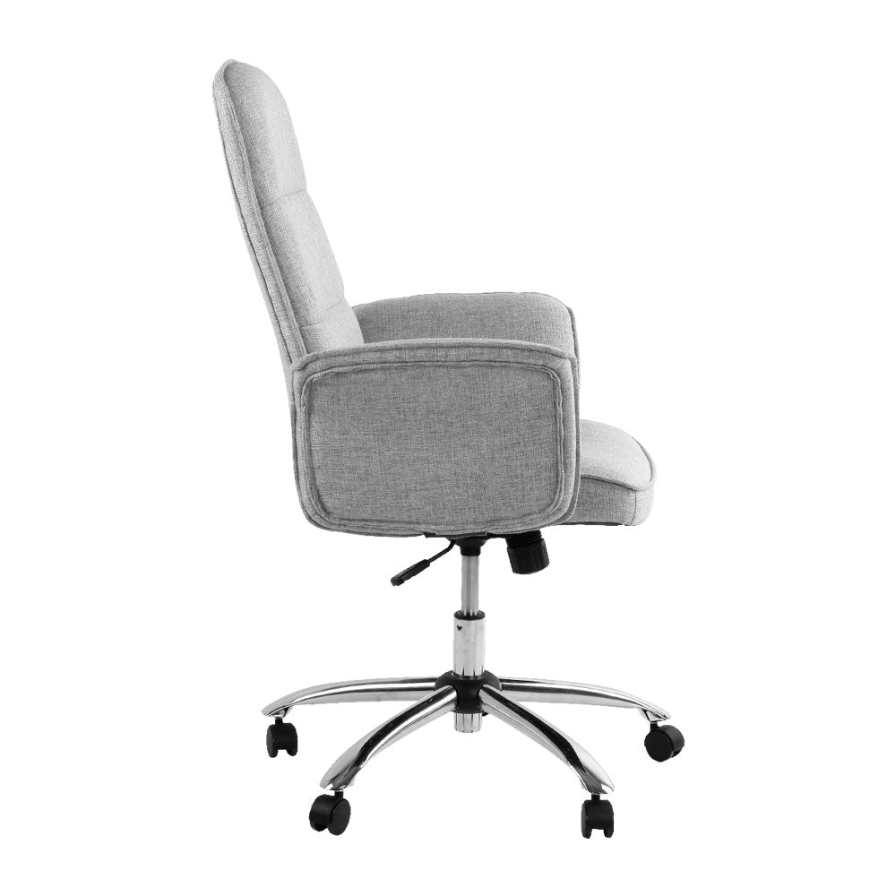 Upholstered Grey Office Task Chair