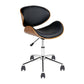 70's Leather Office Chair (Black)