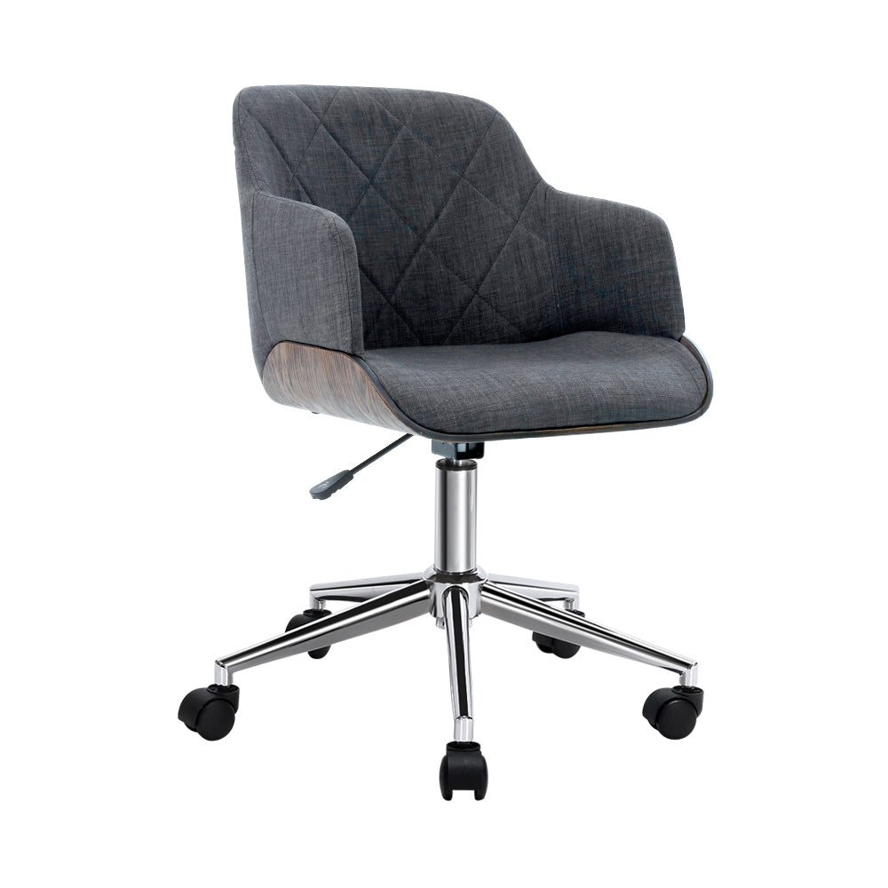 Wooden Exec Office Chair (Grey)