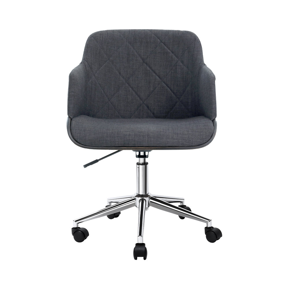 Wooden Exec Office Chair (Grey)