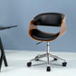 Retro Leather Office Chair (Black)