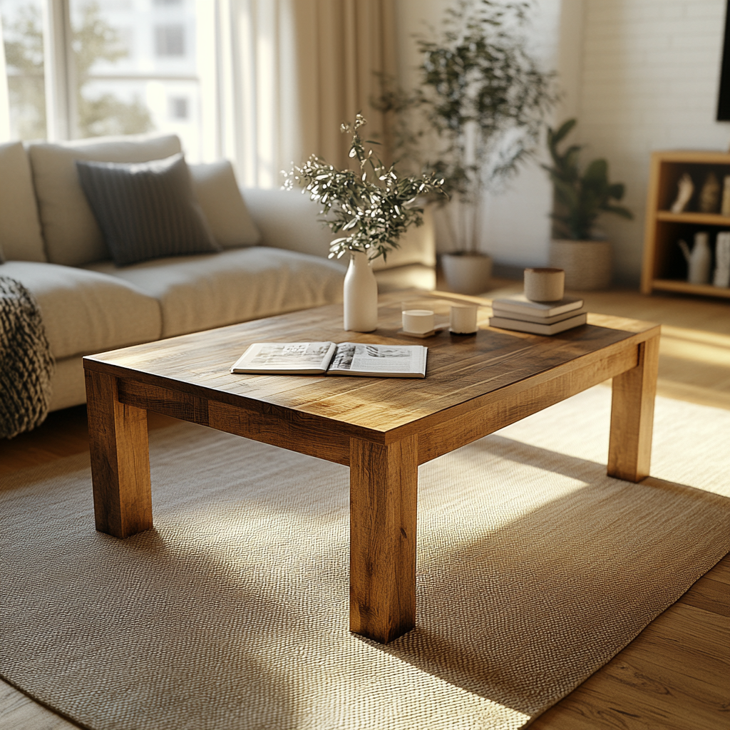 Solid Oak Coffee Table (Oak Legs)