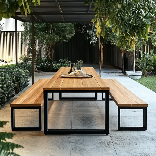 Rustic Outdoor Garden Table