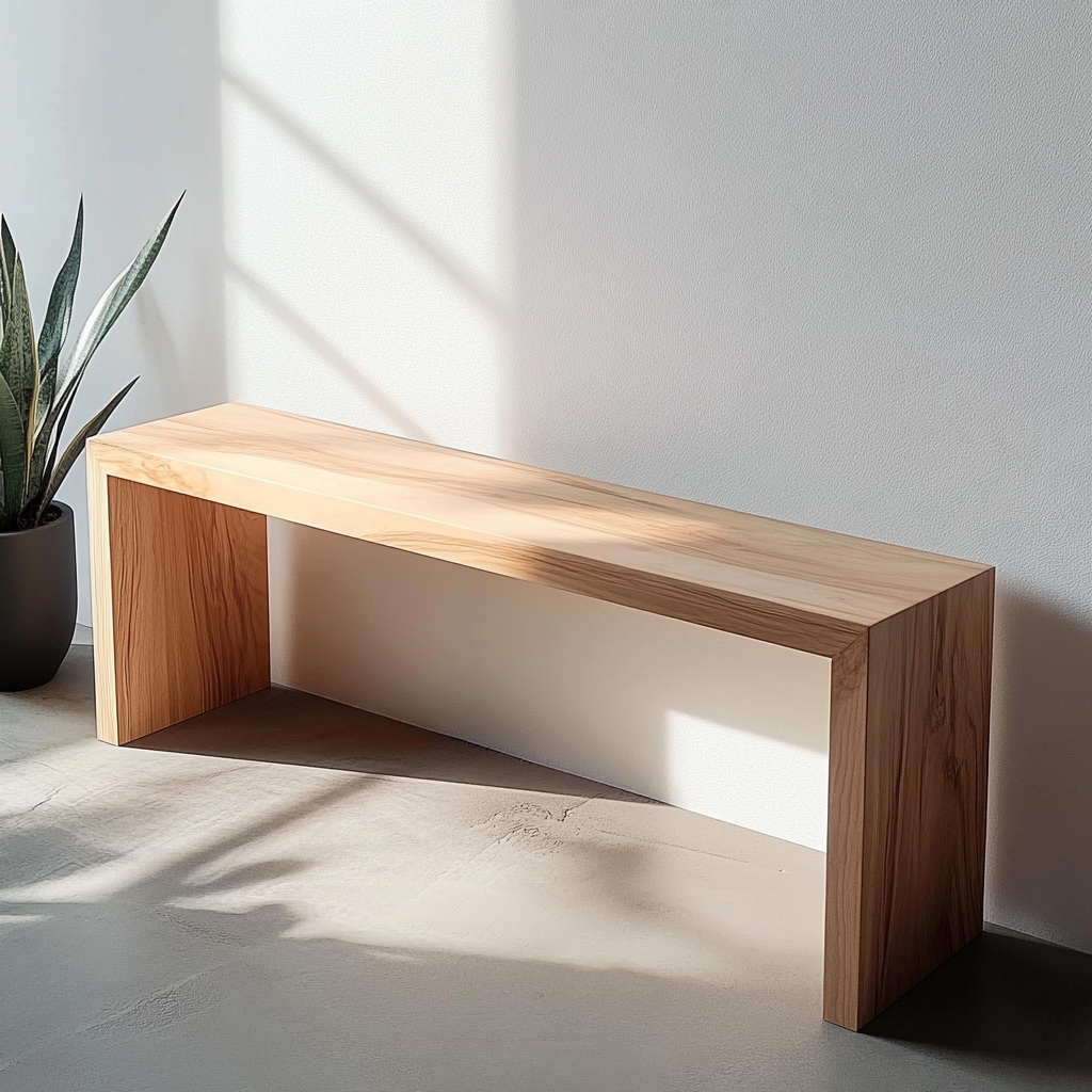 Solid Oak Bench (Oak Legs)