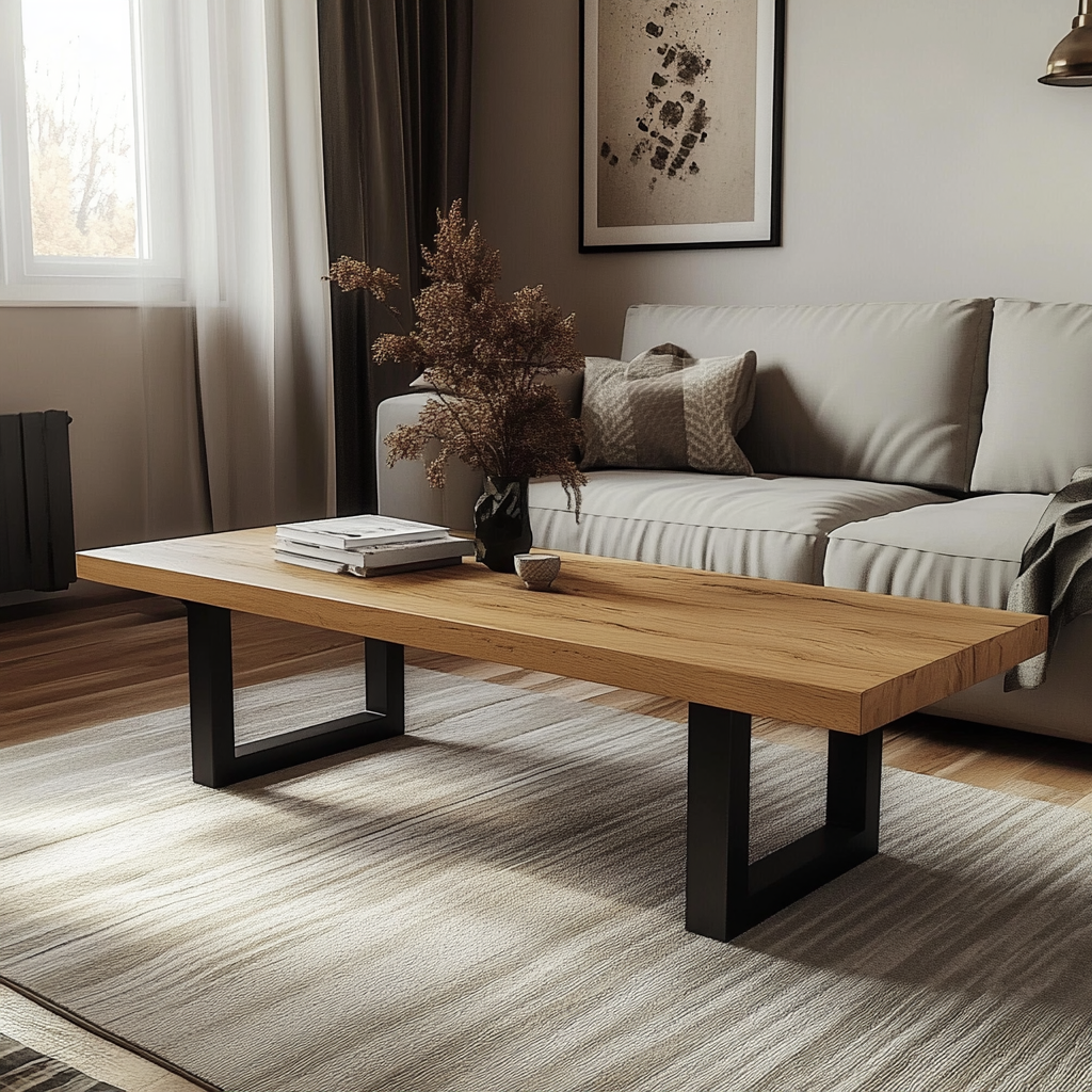 Solid Oak Coffee Table