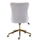 Deluxe Velvet Home Office Chair (Beige)