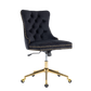 Deluxe Velvet Home Office Chair (Black)