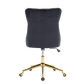 Deluxe Velvet Home Office Chair (Black)