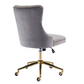 Deluxe Velvet Home Office Chair (Grey)