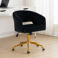 Velvet Home Office Chair (Black)