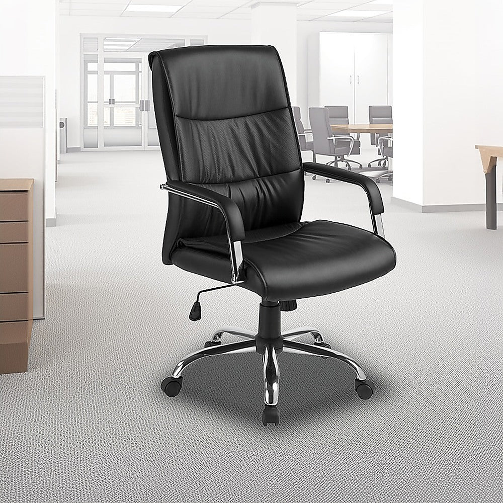 Executive Padded Office Chair (Black)